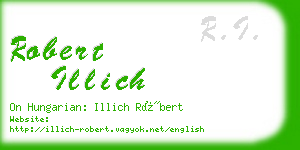 robert illich business card
